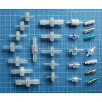 JU Petite vanne anti-retour à ressort en plastique à bille, à raccord cannelé, mini, à sens unique
