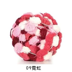 Fil à pompons chenille coloré et volumineux pour crochet, idéal pour les kits d'artisanat en feutre pour enfants, fil à tricoter à la main aux couleurs arc-en-ciel, très populaire - Product Image 3