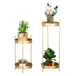 Décoration métal fleur support de rangement sur pied plante décoration balcon intérieur transfrontalier multicouche pot de fleur grand - Product Image 4