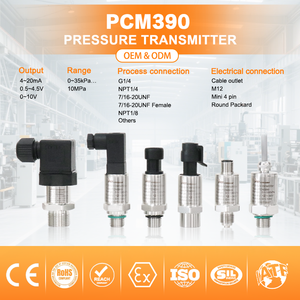 WTSensor 공장 유압 물 연료 액체 파이프 시스템 압력 송신기 4-20mA 공기 압축기 용 변환기 센서 - Product Image 2