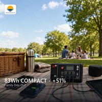 Mini batterie portable rechargeable 18V pour camping-car, camping et maison, avec chargeur solaire, vente en gros OEM