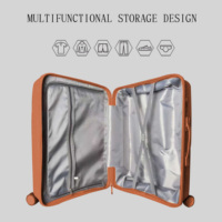 Juego de Maletas de Viaje Ligeras e Impermeables de Material PP de Nuevo Diseño, con Ruedas Fijas y Candado Incorporado, Personalizable