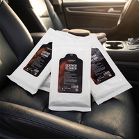 Lingettes nettoyantes pour cuir, 10 pièces, lingettes humides jetables pré-humidifiées pour canapé en cuir, siège de voiture, sac à main, chaussures et meubles