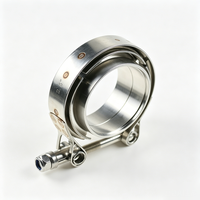 Kits de colliers de serrage universels en acier inoxydable 304 de 2,5'' pour tuyau d'échappement turbo, collier de serrage en V mâle-femelle de qualité supérieure