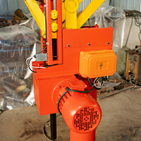 Grue à flèche articulée électrique/hydraulique de 2 à 5 tonnes montée sur camion, avec roulement d'engrenage, moteur, pompe, hauteur de levage de 6 m