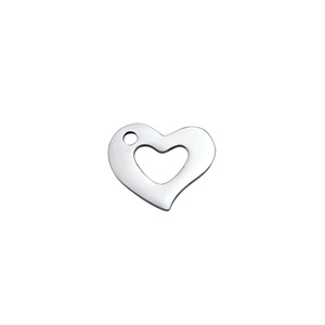 Colgante <span class=keywords><strong>de</strong></span> Moda <span class=keywords><strong>de</strong></span> Acero Inoxidable con Baño <span class=keywords><strong>de</strong></span> <span class=keywords><strong>Oro</strong></span> 18K, Diseño <span class=keywords><strong>de</strong></span> Corazón Romántico, Ideal para Pulseras, Tobilleras y Pendientes, Regalo Perfecto - Product Image 3