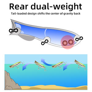 Letoyo Abs Drijvend Aas 9.3G/12.5G Gietoppervlak Over Lange Afstand Drijvend Popper Visaas Voor Rivier En Meerbaars - Product Image 6
