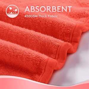 Serviette de bain pour enfants, mignonne, douce, à séchage rapide, antimicrobienne, en coton, à capuche, logo personnalisable, poncho en coton tissé, dessin animé animal, écologique - Product Image 5