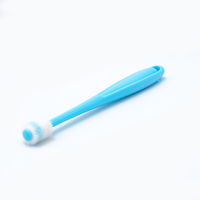 Offre Spéciale chien brosse à dents Anti-calcul brosse à dents pour animaux de compagnie en plastique chiot chat brosse à dents pour animaux de compagnie