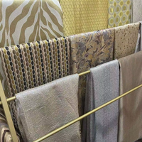 Tissu de rideau occultant jacquard tissé de haute précision, style rétro moderne, teint en fil, résistant à l'eau, poids moyen, plusieurs coloris