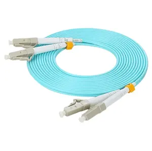 Fabrieksprijs Om3 Aqua Kleur Lc Connector Duplex Glasvezel Patchcord