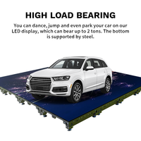 Plancher de danse interactif géant Écran LED Passerelle Étapes de mariage Mur debout pour jeux d'enfants Affichage de carreaux