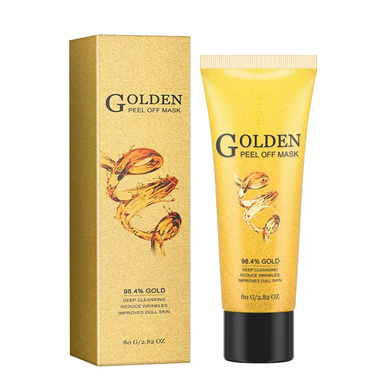 Top Qualität straffend Unreinheiten beseitigend vegane Kräuter 24K Goldfolie Vitamin C tierversuchsfreies Aufhellung 24K Gold Peel-Off-Maske