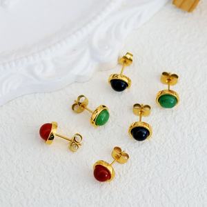 Pendientes de Acero Inoxidable Hipoalergénicos de Alta Calidad al por Mayor, Chapados en Oro PVD, Que No Se Deslustran, para Mujer - Product Image 2