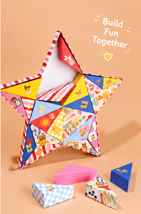 Handmade Folding Paper Star Craft Kit Crease Resistant Paper Vibrant Colors Custom Logo for Family Activities Paper Star Kit - Product Image 4