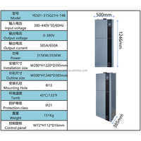 Fabricant chinois d'onduleurs de fréquence triphasés à haute efficacité VFD 220V-380V 315kW-400kW pour compresseur et moteur