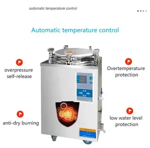 Máquina de esterilização de retorta para processamento de suco de frutas 150l 120l 100l 75l 50l 35l