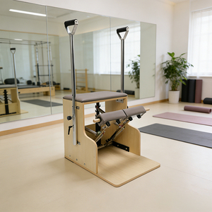 Máquina de Pilates Wunda Chair Reformer de madera de arce para ejercicio de fuerza integral, ODM OEM, directamente de fábrica Dezhou - Product Image 4