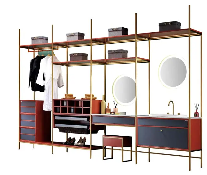 Modern idea functional custom design Wardrobe and Bathroom Vanity Set