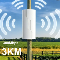 Point d'accès Wi-Fi extérieur 300 Mbps, 48 V PoE, pont Wi-Fi étanche IP65, réseau longue portée 3 km, Hotspot Wi-Fi