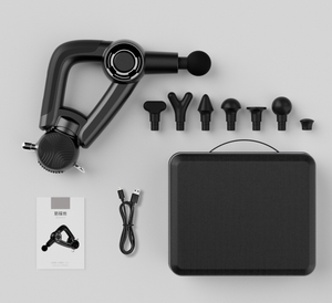 Hochwertiger kabelloser elektrischer Percussion-<span class=keywords><strong>Massage</strong></span> gerät mit bürstenlosem Motor 3200mAh Batterie 10 <span class=keywords><strong>Massage</strong></span> köpfe Schnell verschluss - Product Image 5