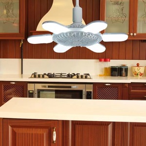 <span class=keywords><strong>Ventilateur</strong></span> de plafond pliant en plastique LED transfrontalier 6 feuilles 3 vitesses à intensité variable <span class=keywords><strong>Super</strong></span> lumineux pour chambre salon cuisine - Product Image 4