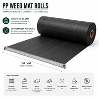 Tapis de contrôle des adventices en plastique et caoutchouc PP Liying Industrial, toile de paillage en rouleau, tissu moulé par soufflage, protection UV, maille 1mm x 1mm