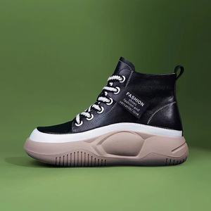 Mocassins rétro décontractés à lacets hauts pour femmes <span class=keywords><strong>2022</strong></span> printemps et automne nouvelles chaussures pour femmes à la mode à semelles épaisses - Product Image 4