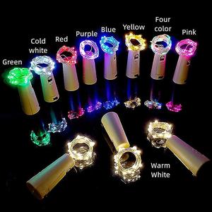 10 gói tự làm giá LED chai nút chai Chuỗi Cổ Tích đèn 3 LR44 pin đồng Chuỗi 2M 20LED chai ánh sáng cho rượu sâm banh chai - Product Image 1