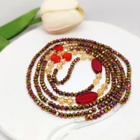 Chaîne de taille multicolore en cristal, bijou de corps à nouer pour femme, idéal pour un usage quotidien – Nouvelle collection très prisée