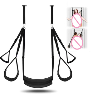 Columpio sexual para puerta con asiento y almohadilla para piernas, columpio erótico colgante para interiores, juguetes sexuales para parejas, muebles sexuales, BDSM, bondage, restricciones. - Product Image 1