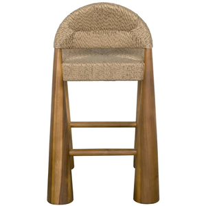Laredo Counter TeakOutdoorNATURAL BROWN Durable High Bar <b>Stool</b> for Home Bar <b>Dining</b> Room - Product Image 2