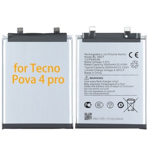 Batería de Iones de Litio Recargable Original de Alta Calidad 1:1 de 6000 mAh para Teléfono Móvil Tecno Pova 6 BL-58FT, Electrónica de Consumo - Product Image 4