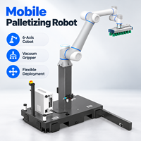 Robot Palettiseur Automatique Mobile à 6 Axes de Qualité Industrielle pour l'Empilage de Cartons en Entrepôt et les Opérations Logistiques