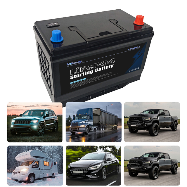 12V 90Ah Lithium Car Starting Battery with Power Display,Maintenance-Free 1100CCA High Discharge for Off-Road Vehicle