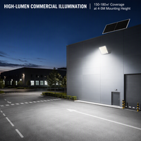 Lampadaire solaire en aluminium moulé sous pression, extérieur, étanche IP65, batterie 3.2V 15AH, panneau mono 6V 20W, câble 4M, 3000-6500K, IP65