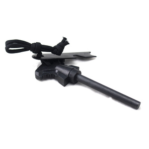 Multi Impermeabile flintstone emergenza magnesio firestarter selce manico in legno avviamento di fuoco log cubi bastone tool kit di sopravvivenza - Product Image 3