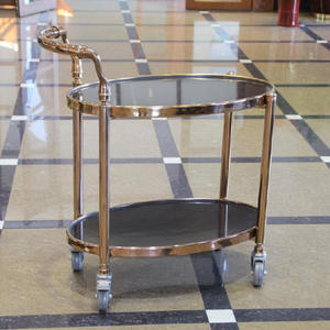 Chariot à vin du sud en métal doré électrique haut de gamme C90 avec une capacité de 2 à 3 litres pour les services de thé et de gâteau de banquet de club d'hôtel et de restaurant KTV - Product Image 4