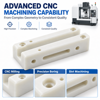 Pièces usinées CNC, bloc de guidage en nylon pour équipement d'automatisation de l'emballage
