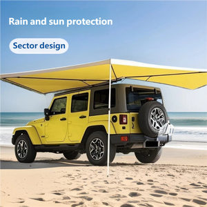 Outdoor 4x4 SUV Roof Awning Aluminum <b>Frame</b> <b>Canvas</b> Waterproof Retractable 270 Degree Off-road Camper Four-Season Use - Product Image 5