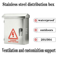 Caja de Distribución de Acero Inoxidable Reforzada 800 * 600 * 200, Caja de Distribución de Bajo Voltaje 420v para Montaje en Pared