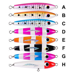 Leurre de pêche en bois dur de grande taille 21,5 cm 60,5 g, leurre de surface, leurre de type crayon, leurre de type stick, yeux 3D, leurre artificiel en bois - Product Image 5
