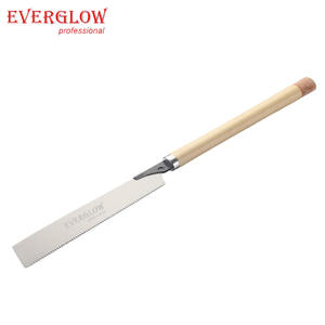 Scie à traction japonaise scie à main 10.5 pouces <span class=keywords><strong>Kataba</strong></span> lame tranchante à bord unique pour le travail du bois plomberie bricolage avec poignée en rotin dents fines - Product Image 5