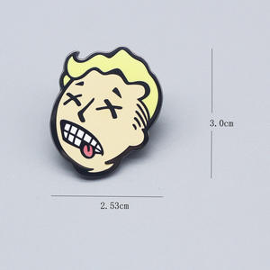 工厂价新款卡通辐射游戏主题金属珐琅胸针徽章 - Product Image 4
