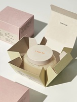 Cajas de crema para cosméticos, embalaje de cartón laminado mate y en relieve para crema facial, aceites esenciales para pestañas