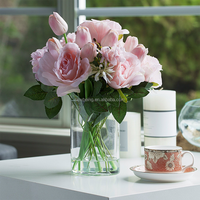 Vases floraux en acrylique transparent modernes Centres de table floraux imperméables pour les friandises de table de mariage ou la décoration intérieure
