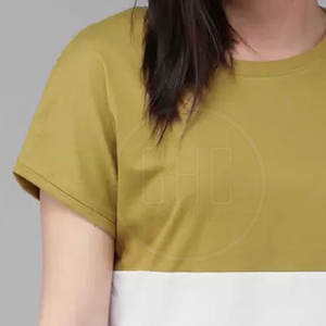 Recién llegado, camiseta de manga corta de algodón de verano para mujer, tela de punto informal de secado rápido, logotipo impreso de alta calidad, algodón 100% - Product Image 4