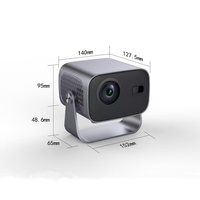 Vente en gros de projecteur portable A10 Mini, Android 12, 720P, téléviseur mobile, home cinéma, projecteur 180 ANSI lumens