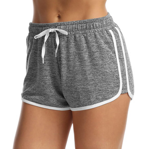Shorts pour femmes à taille mi-haute, aspect polaire, respirants, séchage rapide, écologiques, en coton et polyester extensible, style décontracté et moderne - Product Image 5