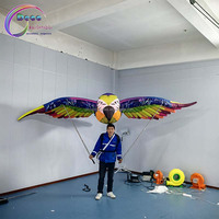 Modèle d'oiseau perroquet gonflable de marque DECO coloré avec ventilateur intégré, animal gonflable géant pour les événements